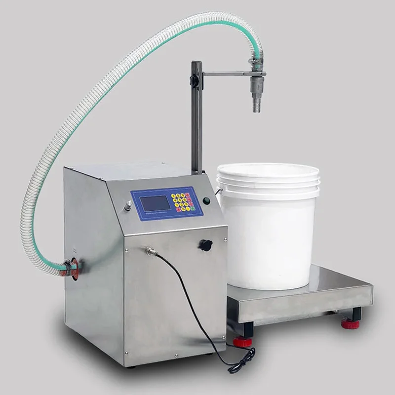 Mesin Pengisi Cairan Otomatis Kuantitatif Tipe Timbang 72L/menit Dengan Pompa Diafragma Aliran Besar Untuk Deterjen Sabun Cuci