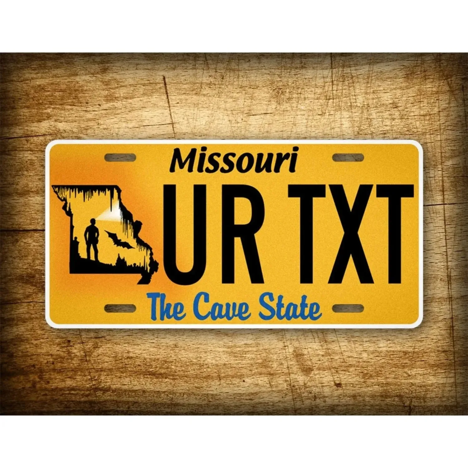 1pc 2D Flat 6x12 Inch Custom Vintage Missouri Metal Plaque Wall Hanging Ornament Cabin Garage Farmhouse Indoor Outdoor Gift Only