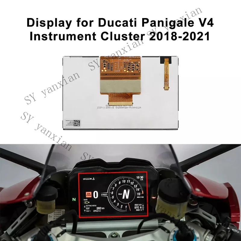 SY+ Display for Ducati Panigale V4 and Streetfighter V4 and Multistrada V4 Instrument