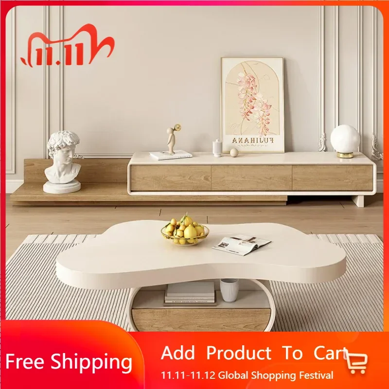 

Dessert Luxury Mobile Tv Table Cabinet Italian Solid Wood Tv Stands Mid Century Makeup Cosmetics Suporte Para Tv Home Furniture