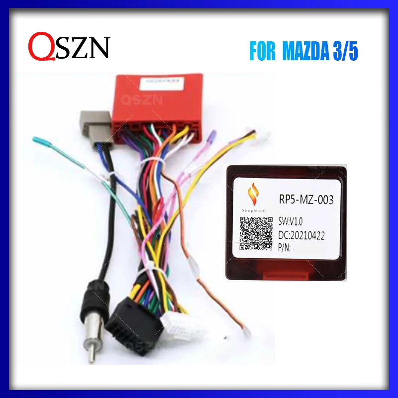 

Car Radio Canbus Box RP5-MZ-003/MZ-SS-03/MZ-SS-04 For MAZDA 3 2012-2015 MAZDA 5 2013 Radio Android Wiring Harness Power Cable