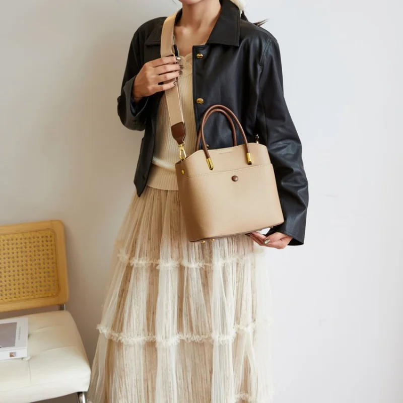 

Популярная классическая кожаная женская сумка высокого класса, роскошная брендовая модная элегантная пригородная сумка с стильной отделкой ​