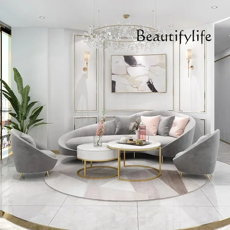 BJ Luxury Living Room Sofa Minimalist Modern Relaxing Corner Sofa Armchair Bedroom Sofas Modernos Para Sala Lounge Furniture Set