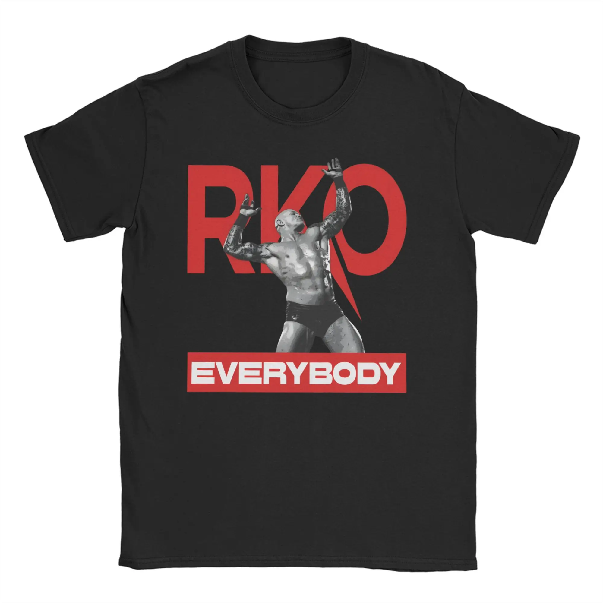 Randy Orton RKO Everybody for Men Women T Shirt  Humorous Tees Short Sleeve O Neck T-Shirt 100% Cotton Plus Size Tops
