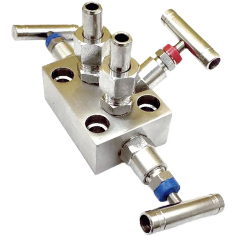 Stainless Steel Three Valve Manifold Pressure Transmitter Accessories