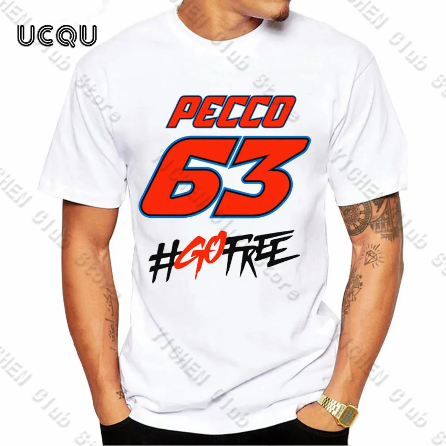

Motorcycle Racing Top 63 Classic World Champion T-Shirt Moto Trendy Short Sleeves Men Summer Street Casual Versatile T-Shirt