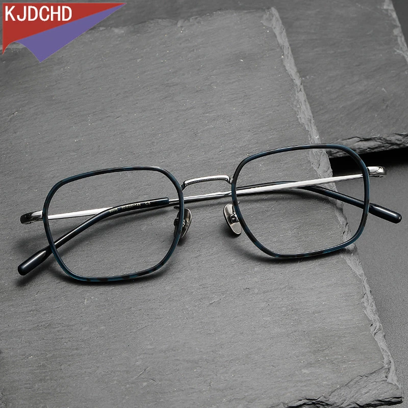 

Pure Titanium Eye Glasses Frame Men Women 2023 Vintage Round Myopia Optical Prescription Eyeglasses Frames Eyewear Spectacles