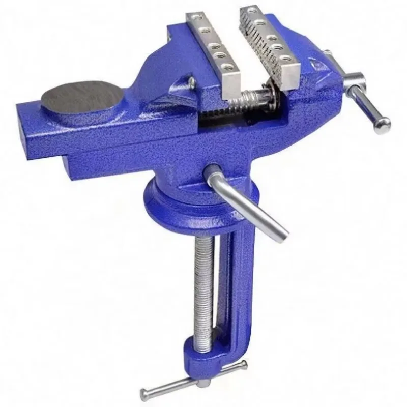 Mini Flat Vise 50/60/70mm Electronic 360 Degree Swivel Portable Table Bench Vice Clamp Mini Vise Desktop Bench Vise