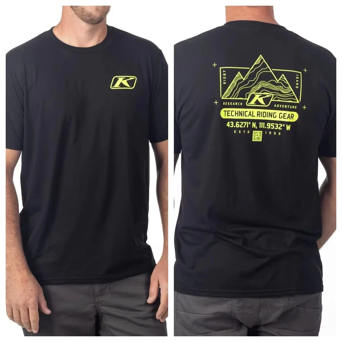 2026 Men's Outdoor Mountain Graphic Short Sleeve T-shirt Casual Crewneck Tee