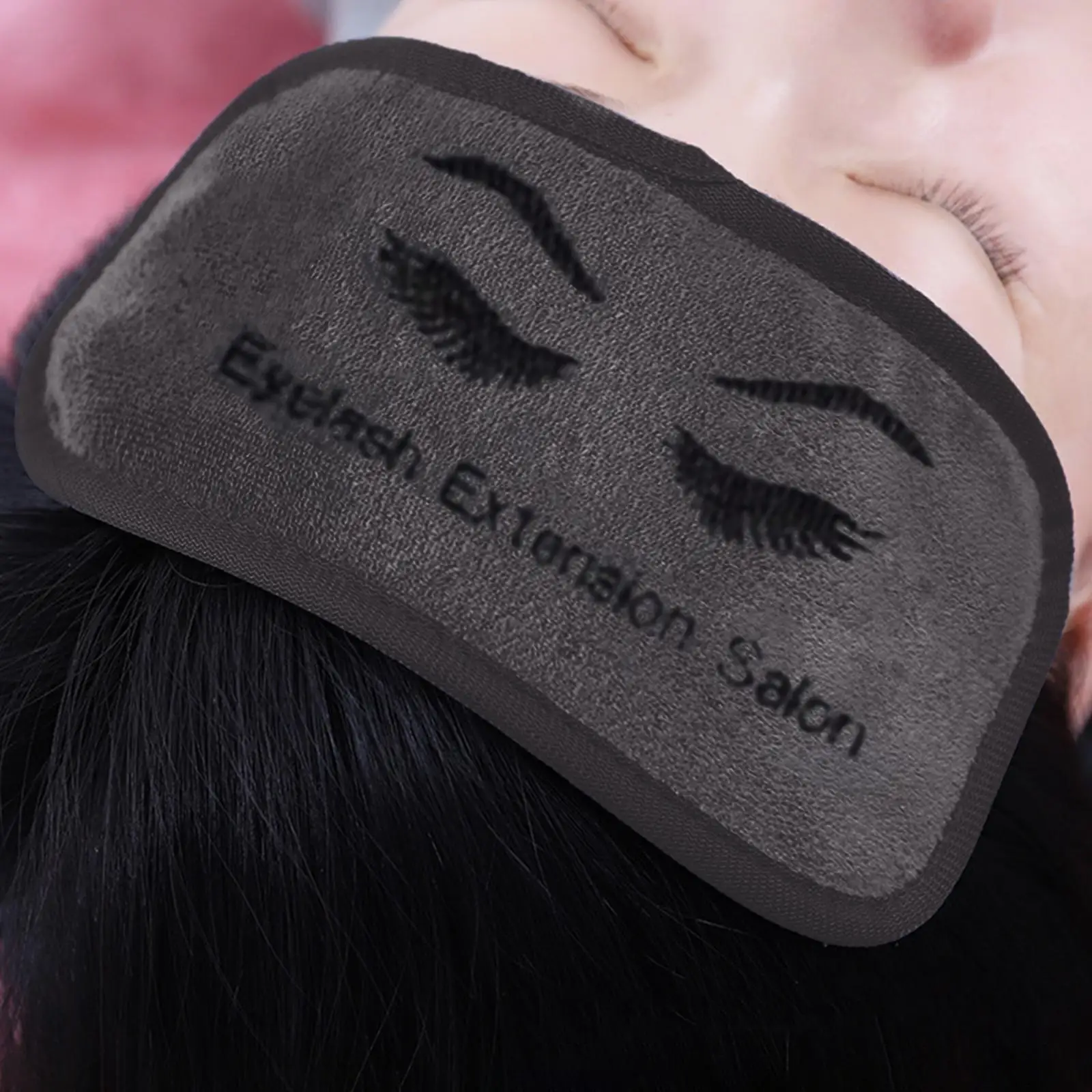 Soft Microfiber Eyelash Extension Forehead Pad Reusable Lash Grafting Protector Cushion for Professional Salon Tools Accessories
