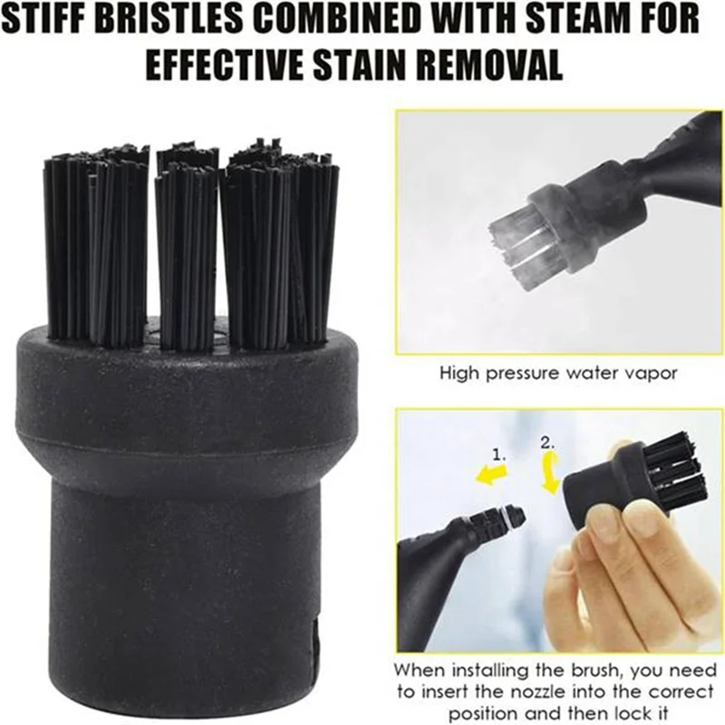 Ensemble de buses de brosse en Nylon Durable pour enlever les taches tenaces AT28, pièce de nettoyeur à vapeur pour Forkarcher SC1 SC2 SC3 SC4 SC5