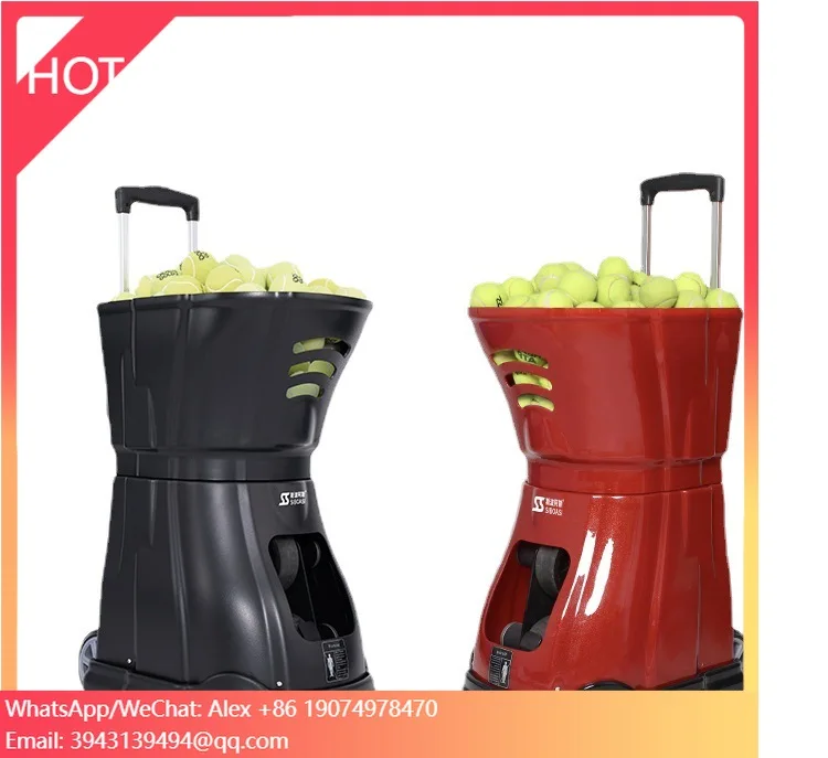 Durable ABS & Steel Automatic Tennis Ball er Machine PP Construction Training Equipment