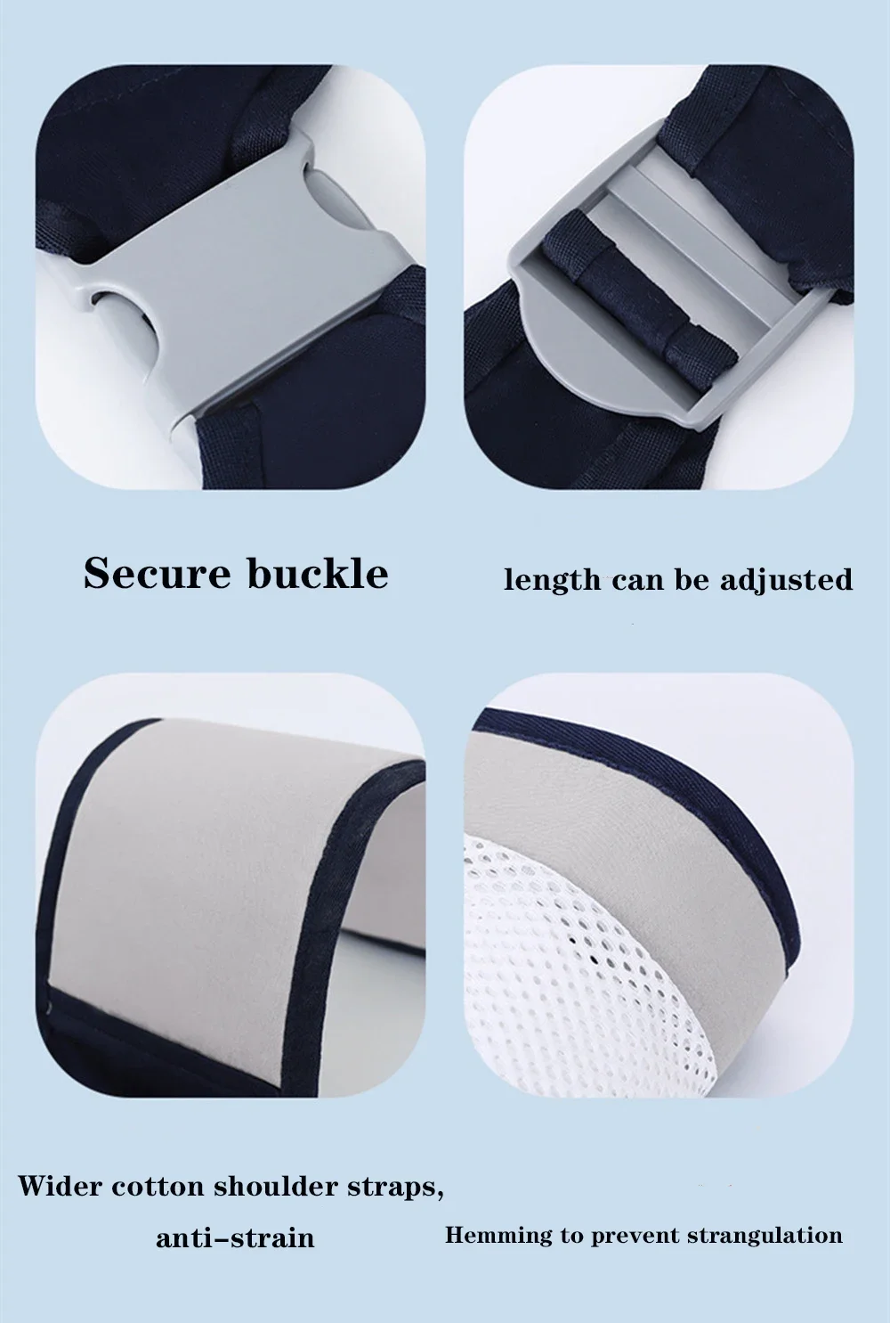 Portable Baby Carrier, Ergonomic Baby Strap one Shoulder Labor-Saving Polyester Baby Half Wrapped Sling Newborn, Infant