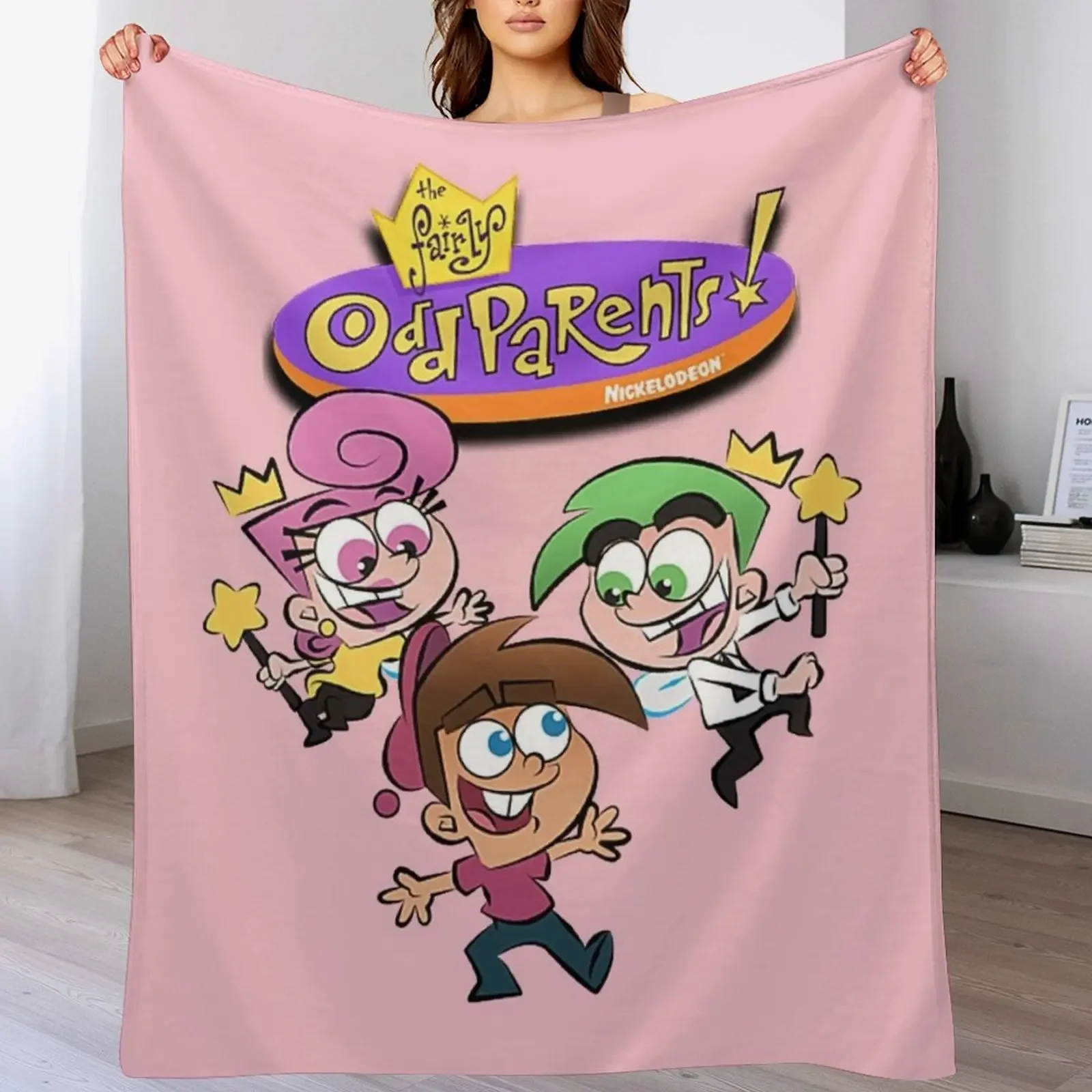 

Fairly Oddparents Throw Blanket Luxurious Soft Fuzzy Blanket for Sofa Bed