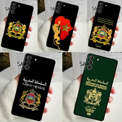 Morocco Maroc Moroccan Flag Case For Samsung Galaxy S24 S23 S22 Ultra Note 10 Plus Note 20 S9 S10 S20 S21 FE Back Cover