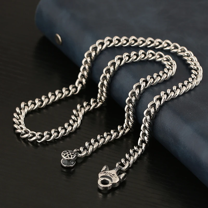 HX Handmade Retro Collarbone Chain Simple Fashion Hipster Punk Necklace Punk Style Cherry Blossom Necklace Long Jewelry