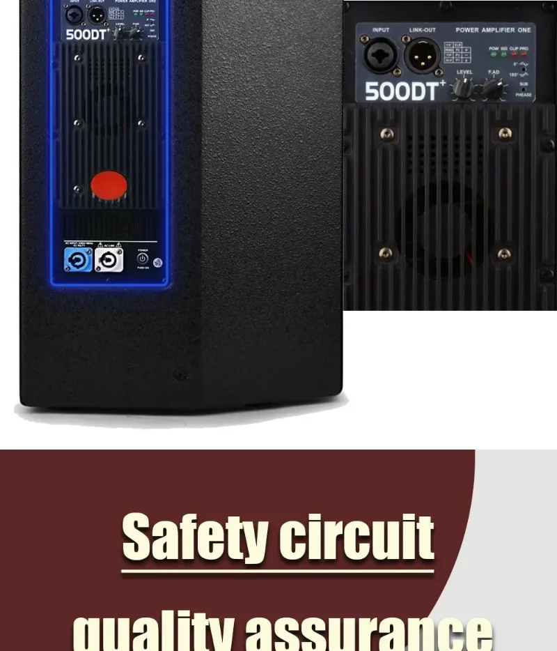 AOSHEN 500W 4-Ohm Subwoofer-Modul mit USB und BT Leistungsverstärkermodul 500 Watt Schaltnetzteil Professionelles Audio-Verstärkerboard – Detail 10