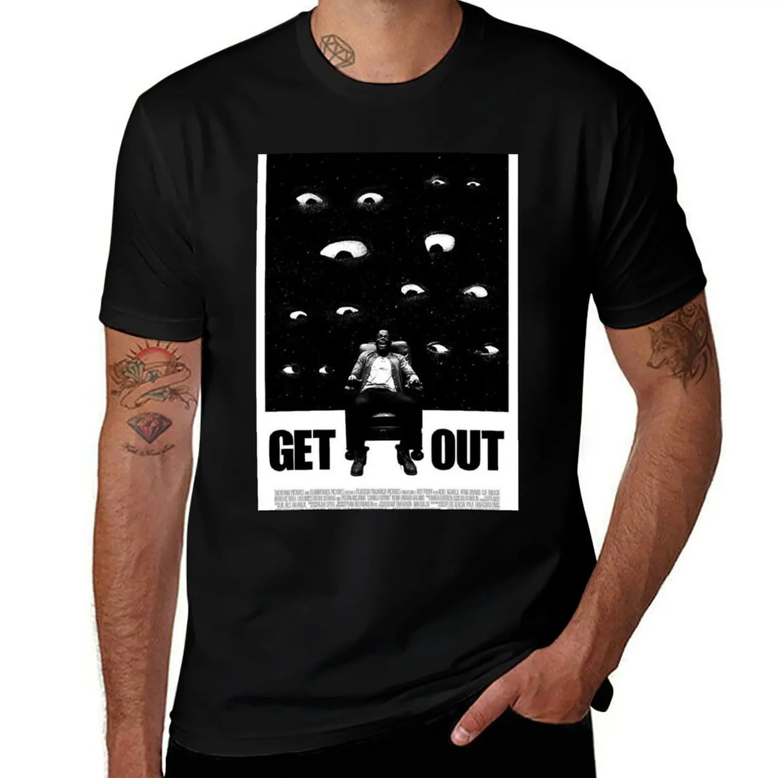 

Get out T-Shirt cotton t shirt man funny t shirts cotton T-Shirt