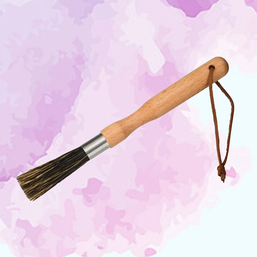 

Powder Brush Coffee Grinder Accessories Handle Cleaning Tool Grain Cleaner BBQ Espresso Maker Brush Natural Pig Bristle