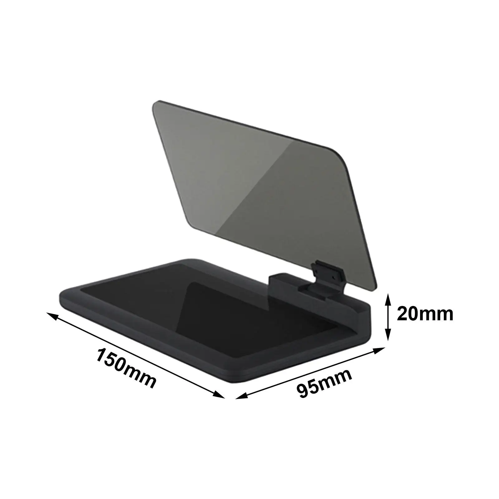 Car Mobile Head up Display Holder with Image Reflection Easy to Mount Accessories Car Navigation Projector for Vehicles Phone