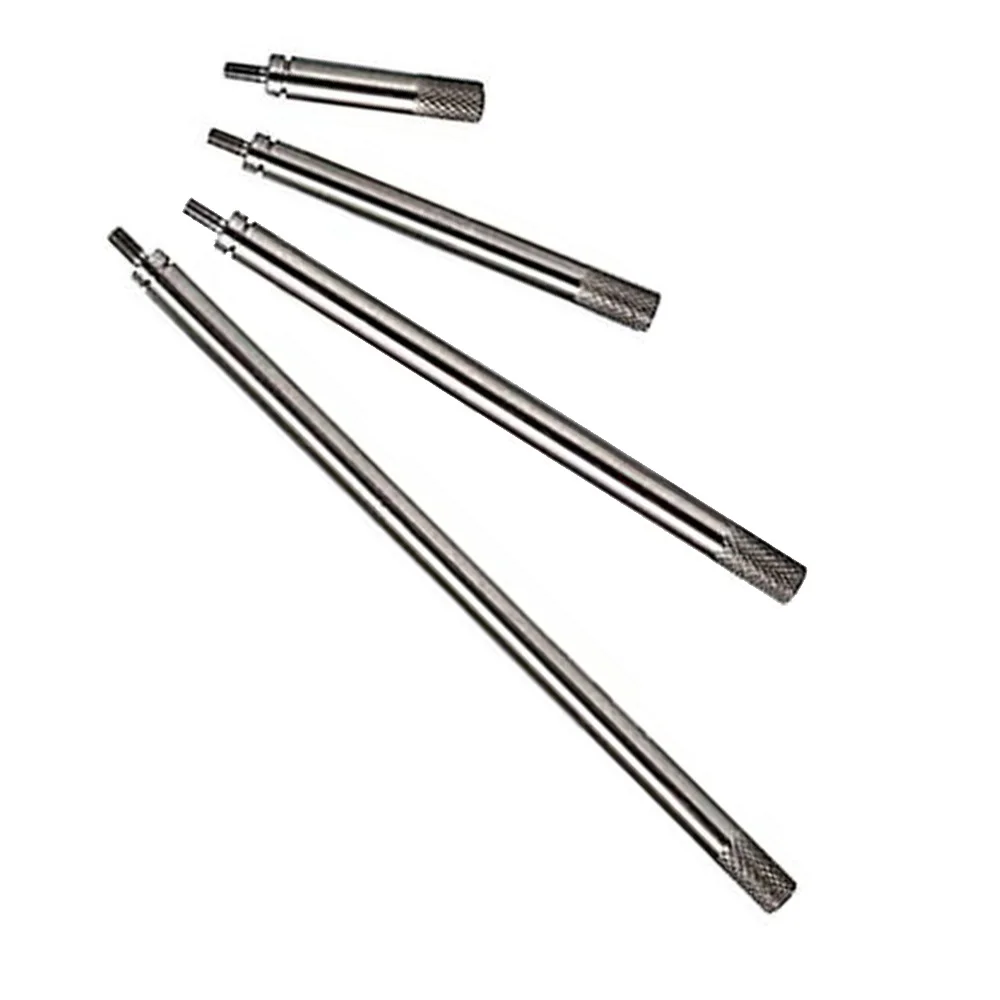 4pcs M2.5 Thread For Dial Indicator Extension Rod Set 25 50 75 100mm Length High Steel Stem For Depth Gauge Measurement Tool