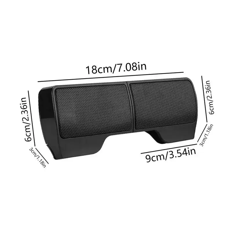 Altoparlanti per Computer Clip esterna su Mini Soundbar multimediale cablato alimentato tramite USB per PC Laptop