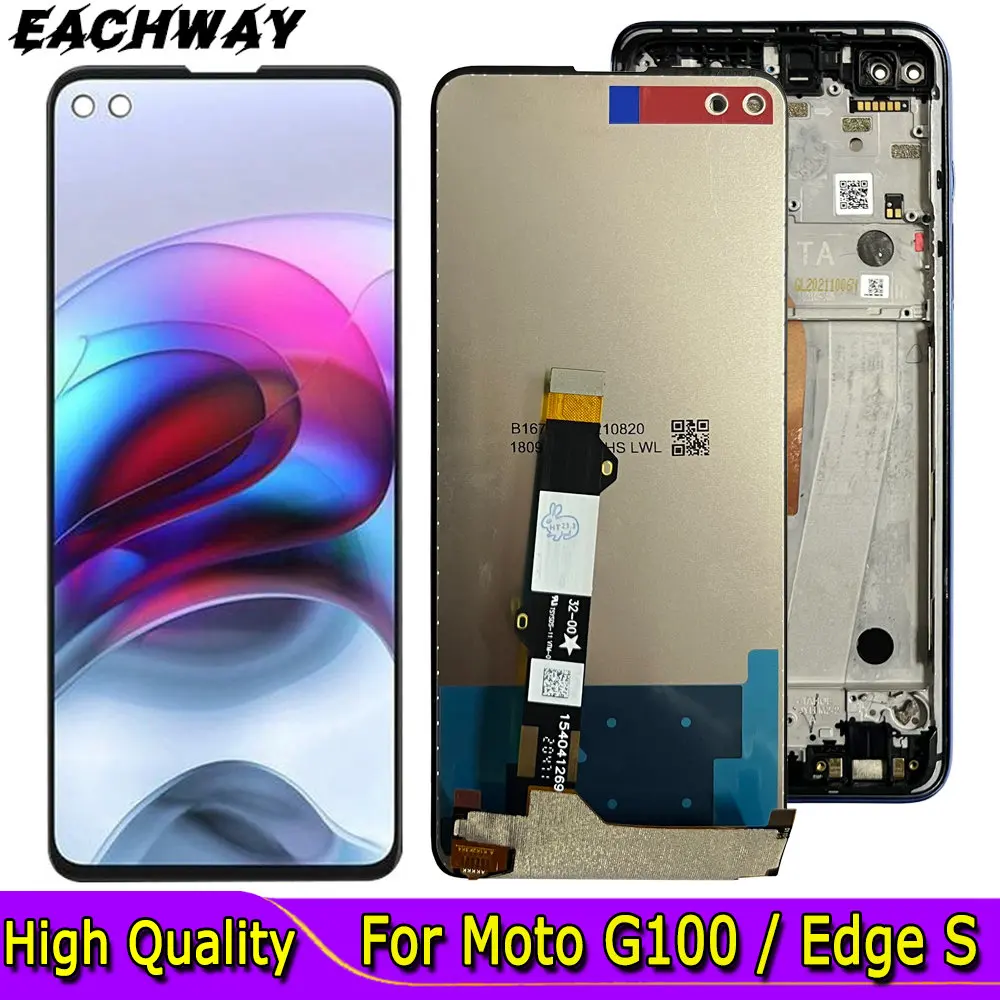 

6.7" Display For Motorola Moto G100 LCD XT2125 XT2125-4 Display Touch Screen Digitizer Assembly G100 For Moto Edge S LCD Screen