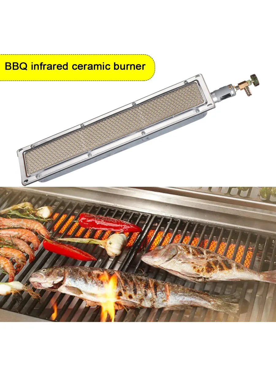 Barbecue brûleur latéral infrarouge brûleur de Camping à gaz barbecue brûleur en céramique infrarouge gril à gaz chauffage en céramique