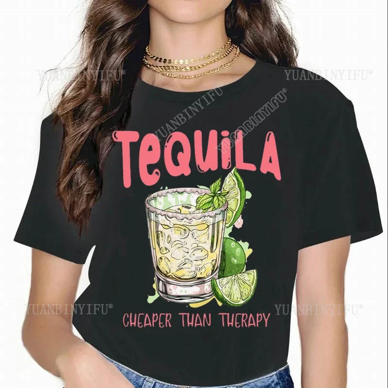 قائمة جديدة أزياء تيكيلا أرخص من العلاج القطن مريح تي شيرت عادية البساطة فضفاضة الشارع الشهير س الرقبة Harajuku