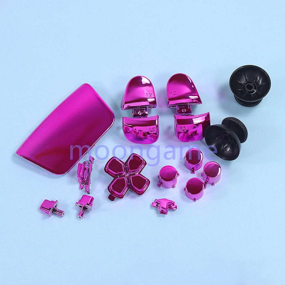 20set di ricambio per PS5 V3.0 elettrolitico R1 L1 R2 L2 Controller di gioco tastiera cromata pulsante comune