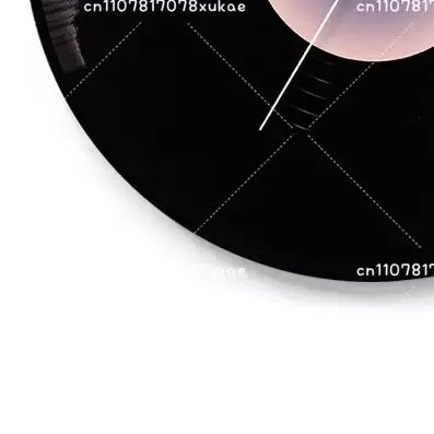 Sunset vinyl record wall clock high-end ornament retro watch holder