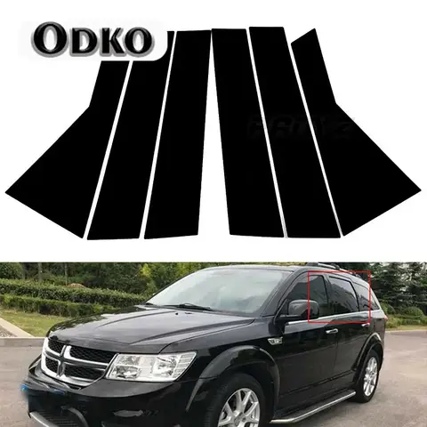 Pillar Posts for Dodge Journey 2009 2010 2011 2012 2013 2014 2015 2016 2017 2018 2019 2020 Window Trim Cover BC Column Stickers