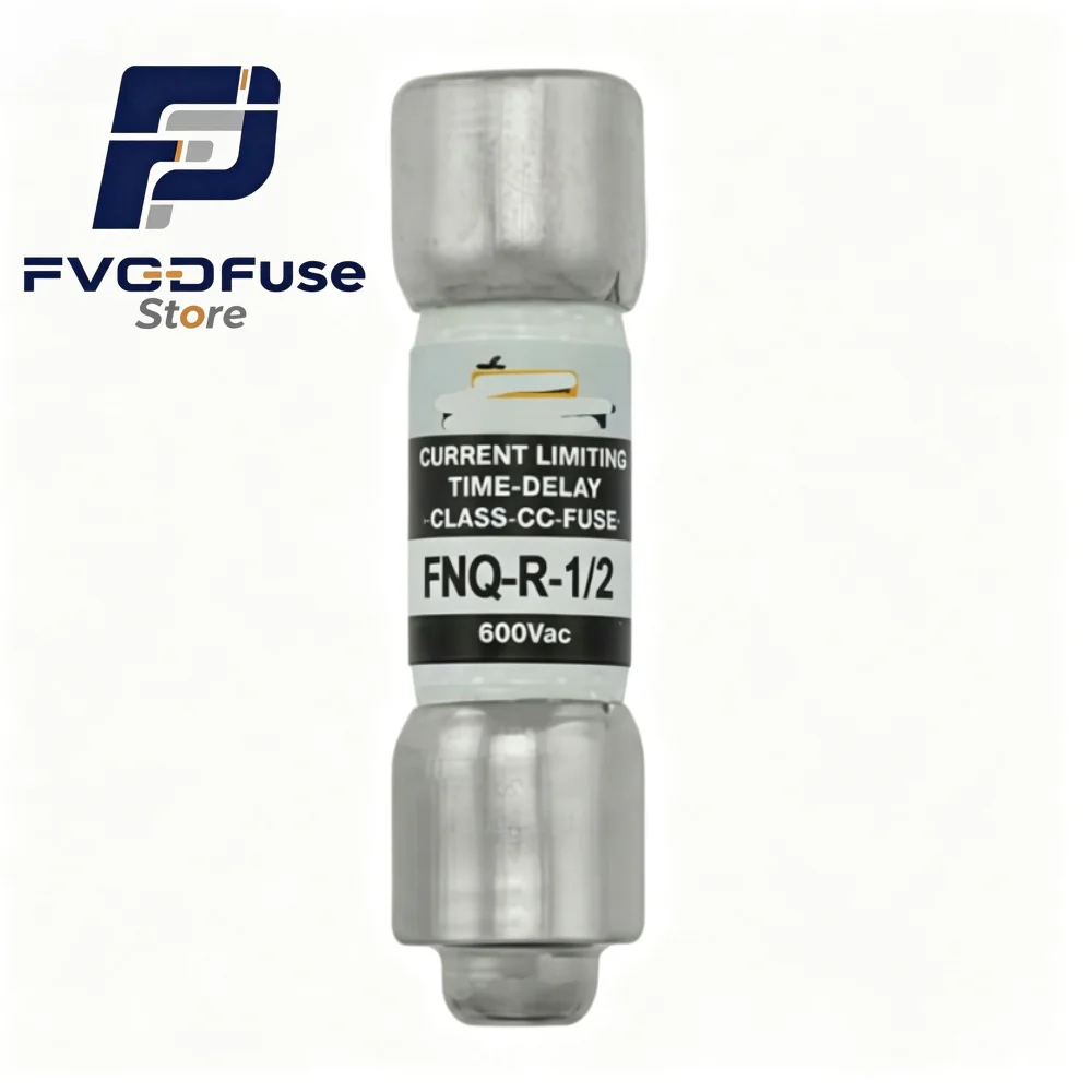 5/10pcs FNQ‑R‑1/2 0.5A Time Delay Fuse Class CC OEM Replacement Cartridge Fuse