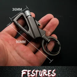 Metal Keychain Wilderness Survival Lighter 10,000 Uses Kerosene Lighter Men's Gift Fun Gadget