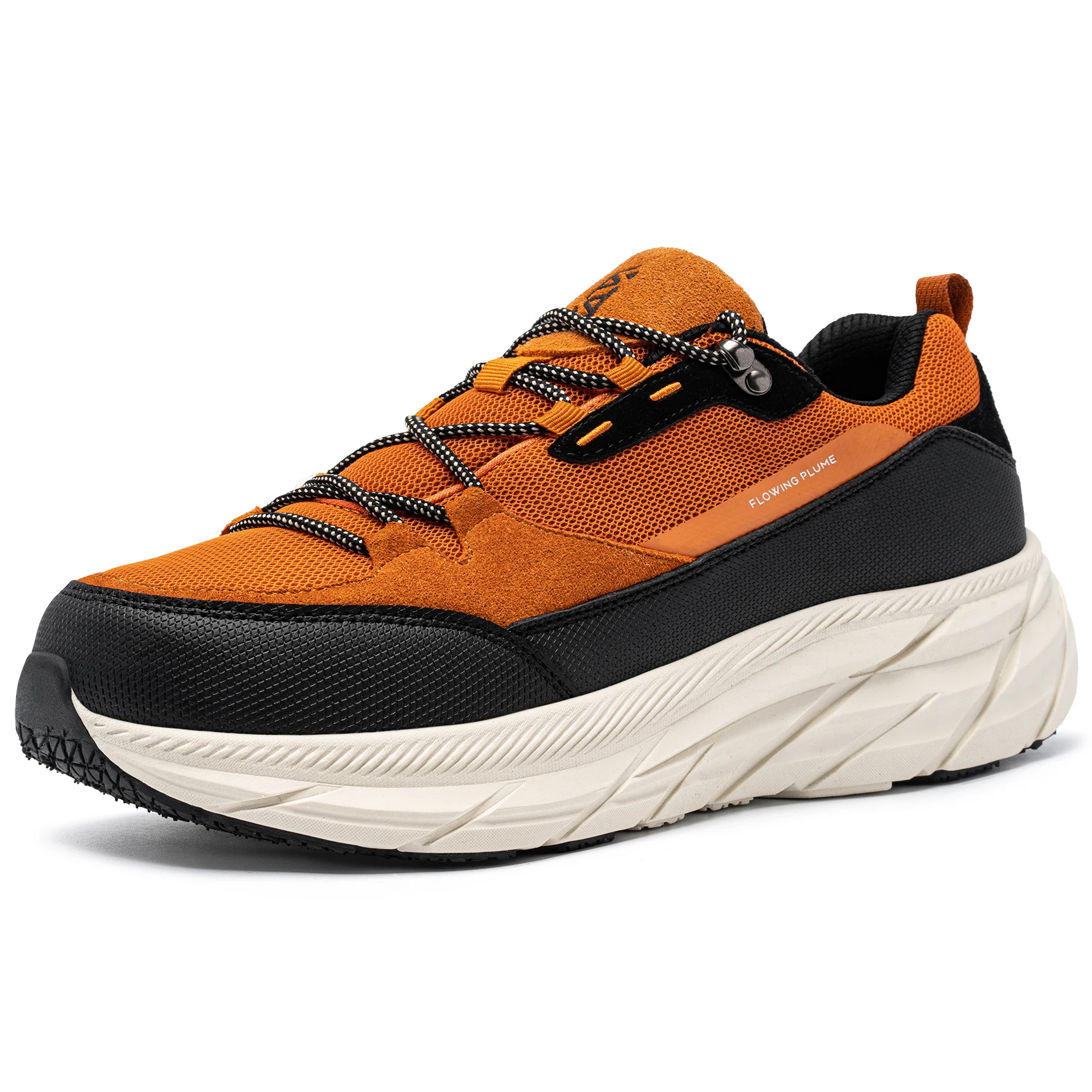 2025 New Men's Sneakers Orange Platform Casual Sports Shoes Breathable Comfortable Outdoor Walking Fashion Athletic Footwear