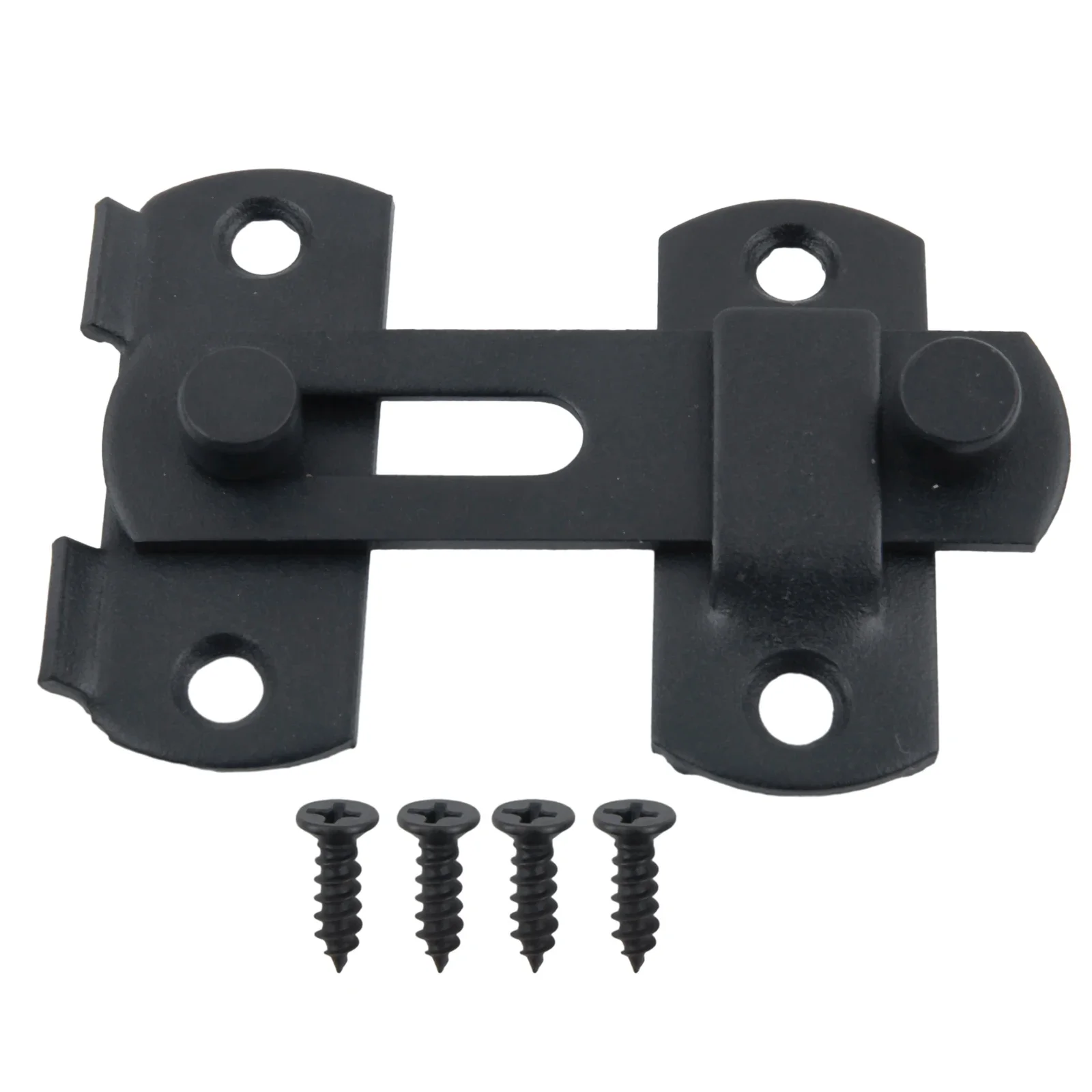 

Home Gate-Latch Accessories Buckle Hardware Stainless Steel 7cm X 5cm X 2cm Matte Black Paint Finish Replacement