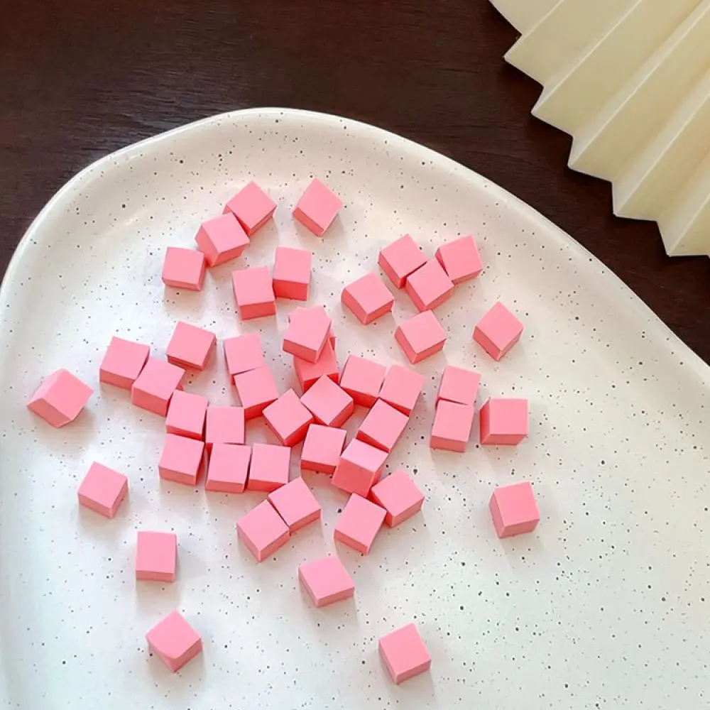 Small Square Makeup Sponge For Nail Gradient Design Soft Cosmetic Blending Puff For Face Blush Detailed Application