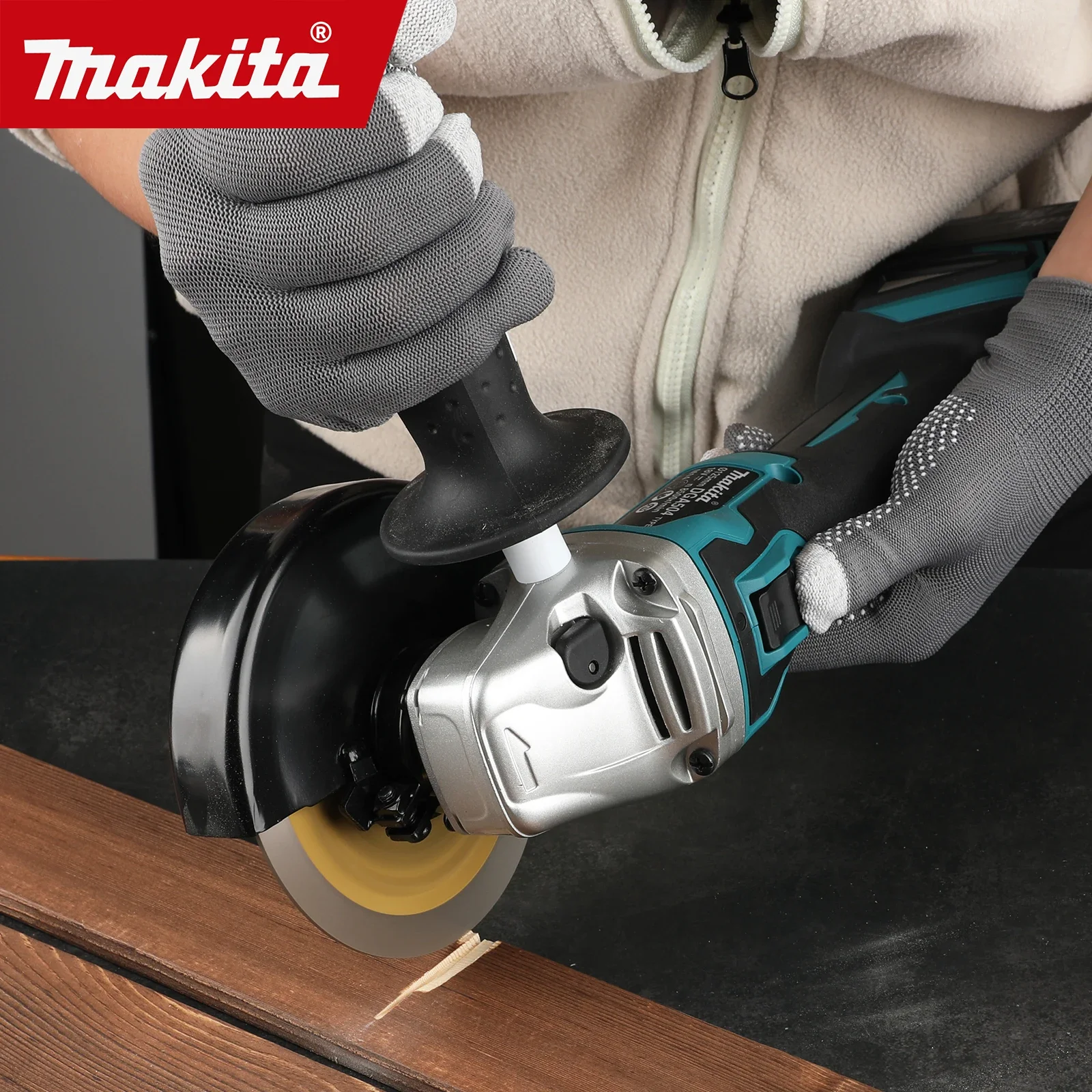 NEW 2026Makita DGA504 125mmCordless Angle Grinder 8500RPM High Power 6.0Ah Rechargeable Battery for Metal Polishing&Cutting Work image 6