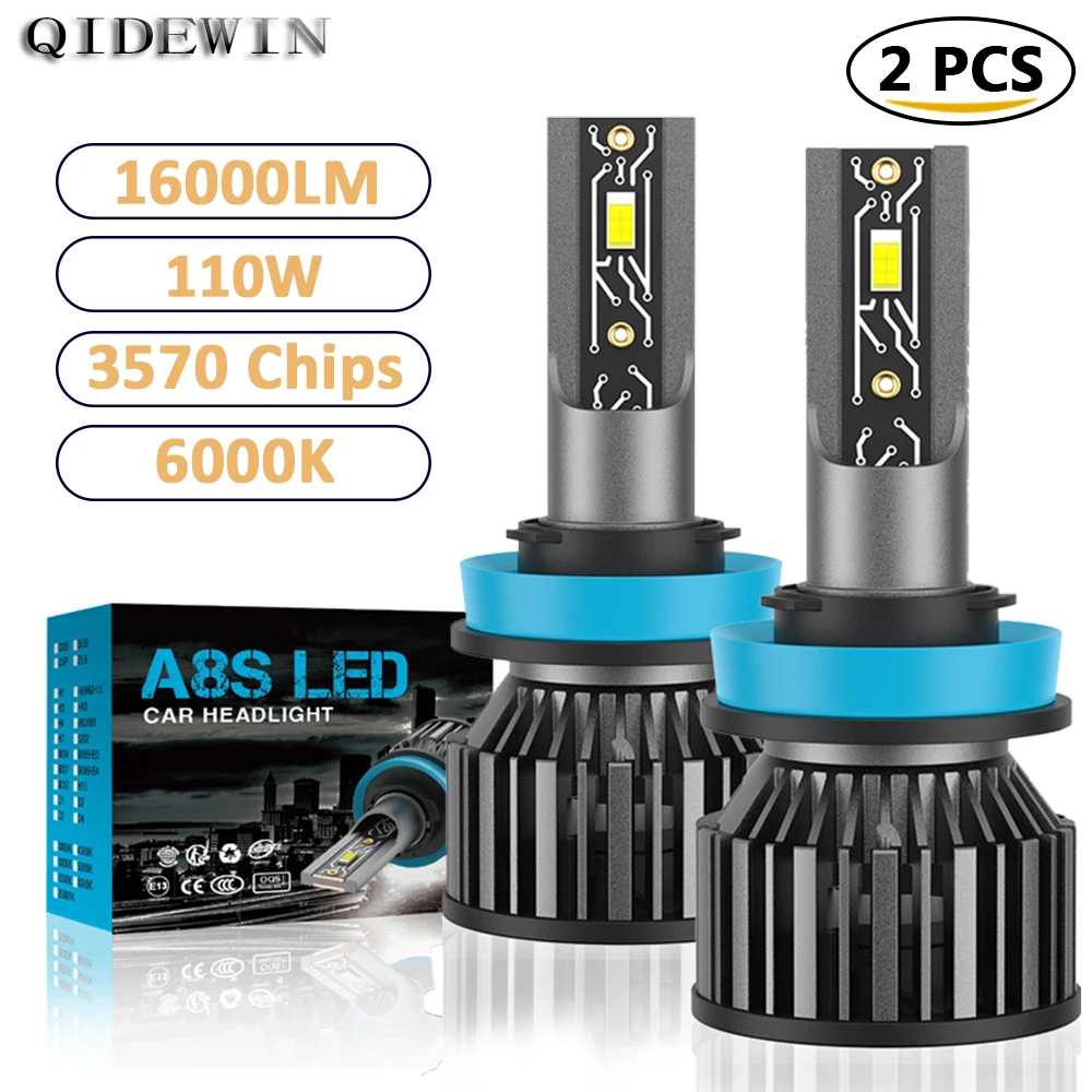 

Lights for Vehicles H4 H7 120W 20000LM H11 LED Lamp Headlight Bulbs Canbus Automotive High Power Fog Light H1 H3 H9 9005 9006