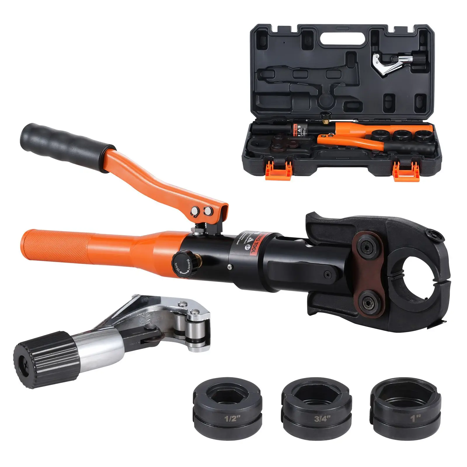 Copper Pipe Crimping Tool, Hydraulic Driven Press Tool with 1/2