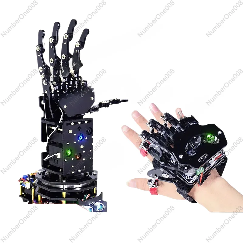 Bionic Mechanical Somatosensory Gloves Control Arm Robot Education Teaching Display Kit