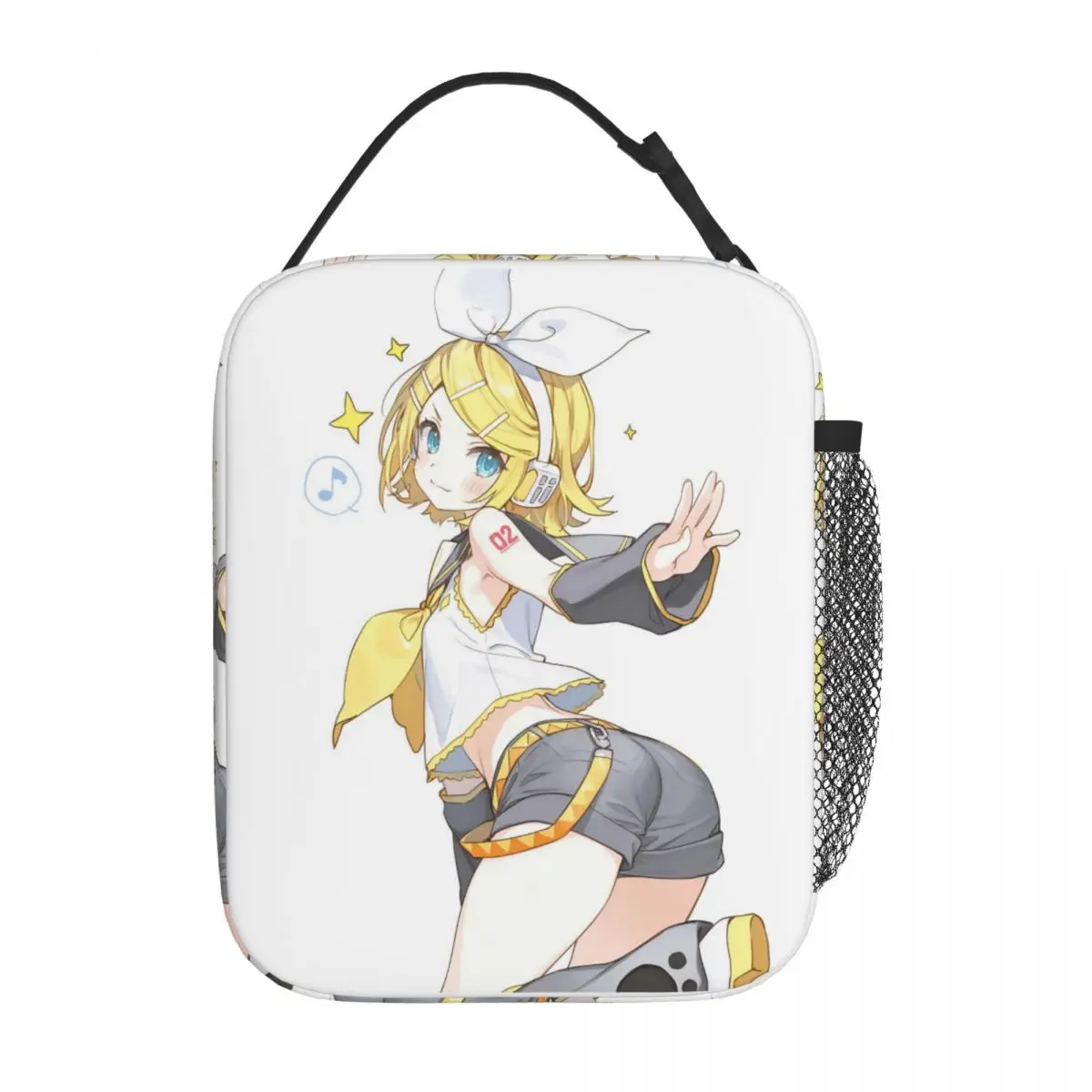 kagamine-rin-vocaloid-isolado-almoco-saco-grande-recipiente-de-almoco-saco-termico-tote-lancheira-escritorio-piquenique-alimentos-bolsas
