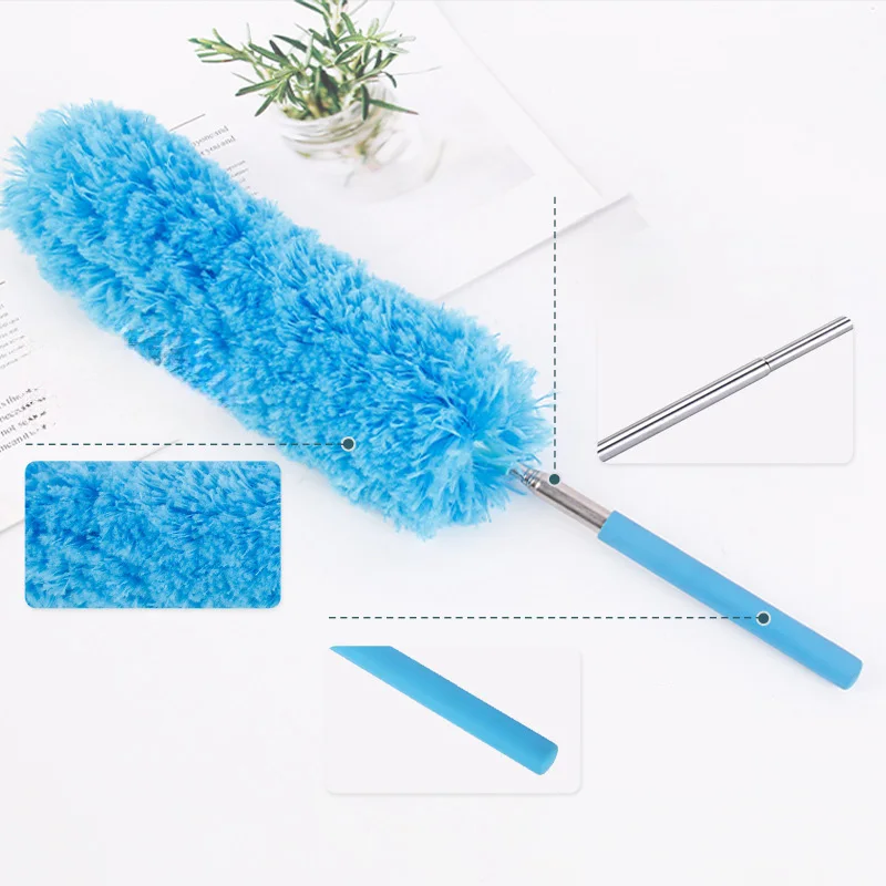 Static Dust Duster Static Absorption Feather Duster Flexible Bendable Cleaning Brush Dust Remover For Home Ceiling Furniture