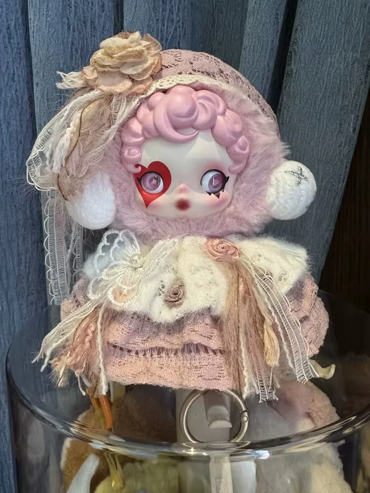 New SP  Velvet Plush Doll Gorgeous Clothes 17cm   Fashion Lace Headscarf Set Exquisite Leather Shoe Accessories