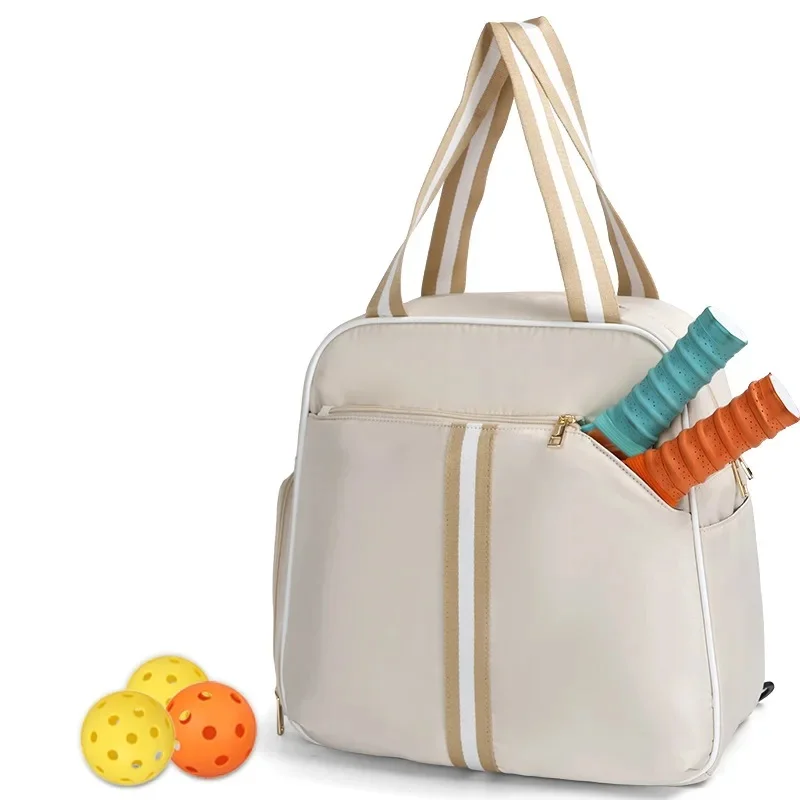 Unisex Pickleball Tote Bag Waterproof Pickleball Padel Badminton Racket Bag Multifunctional Outdoor Handheld Gym Sports Yoga Bag