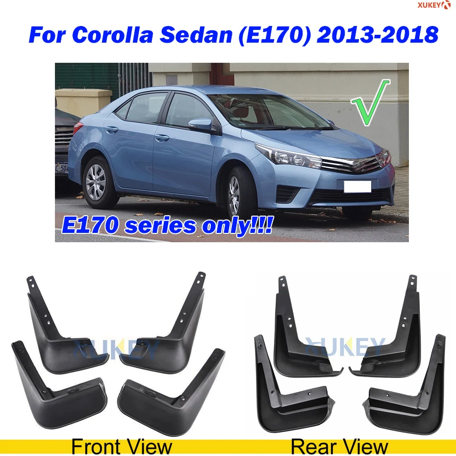 Set Car Mud Flaps For Toyota Camry Aurion XV30/40/50 Corolla Altis Yaris Vitz Vios Limo Mudflaps Splash Guards Mudguards