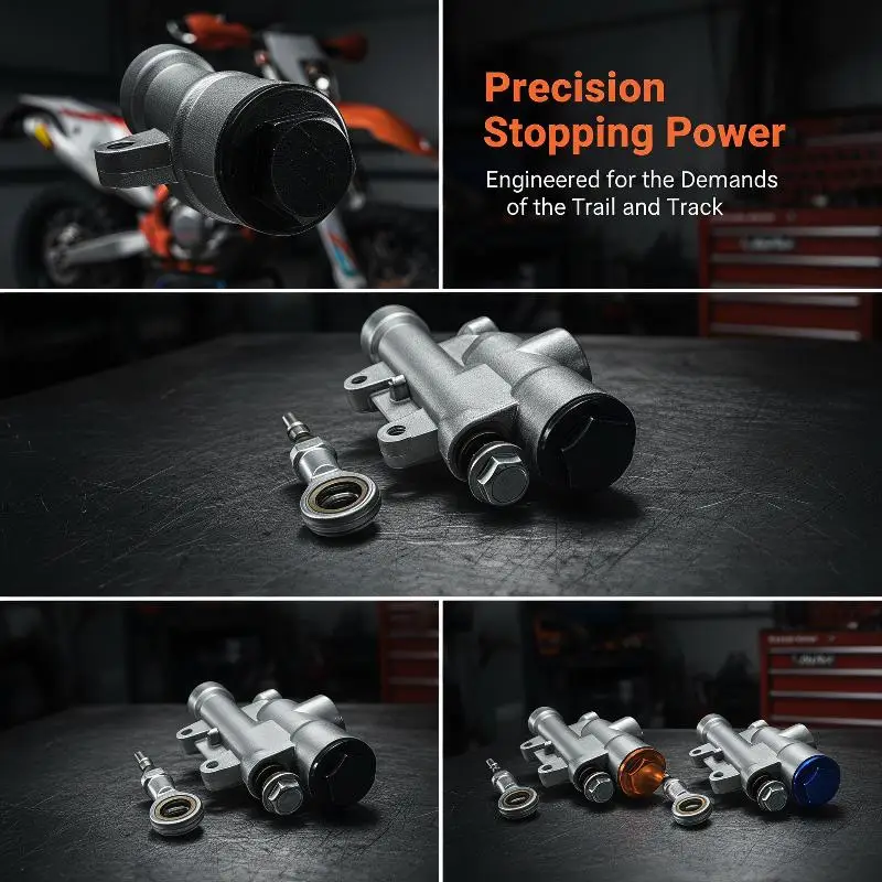 Motorcycle Rear Brake Master Cylinder Two Stroke Off Road Bike Brake Pump For Dirt Bike ATV Motorcycle Replacement