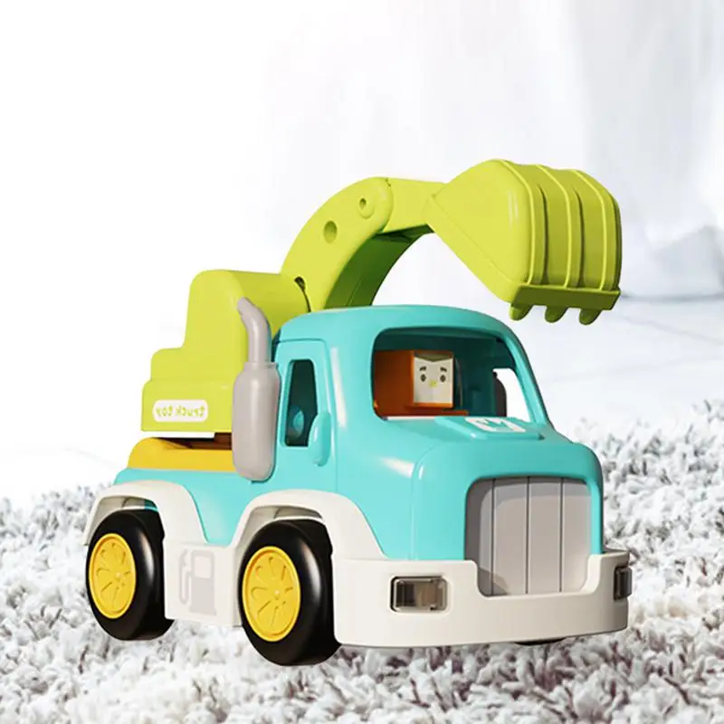 Jouet de camion de construction pour garçons, modèle de voiture à collectionner, véhicules d'ingénierie pour enfants