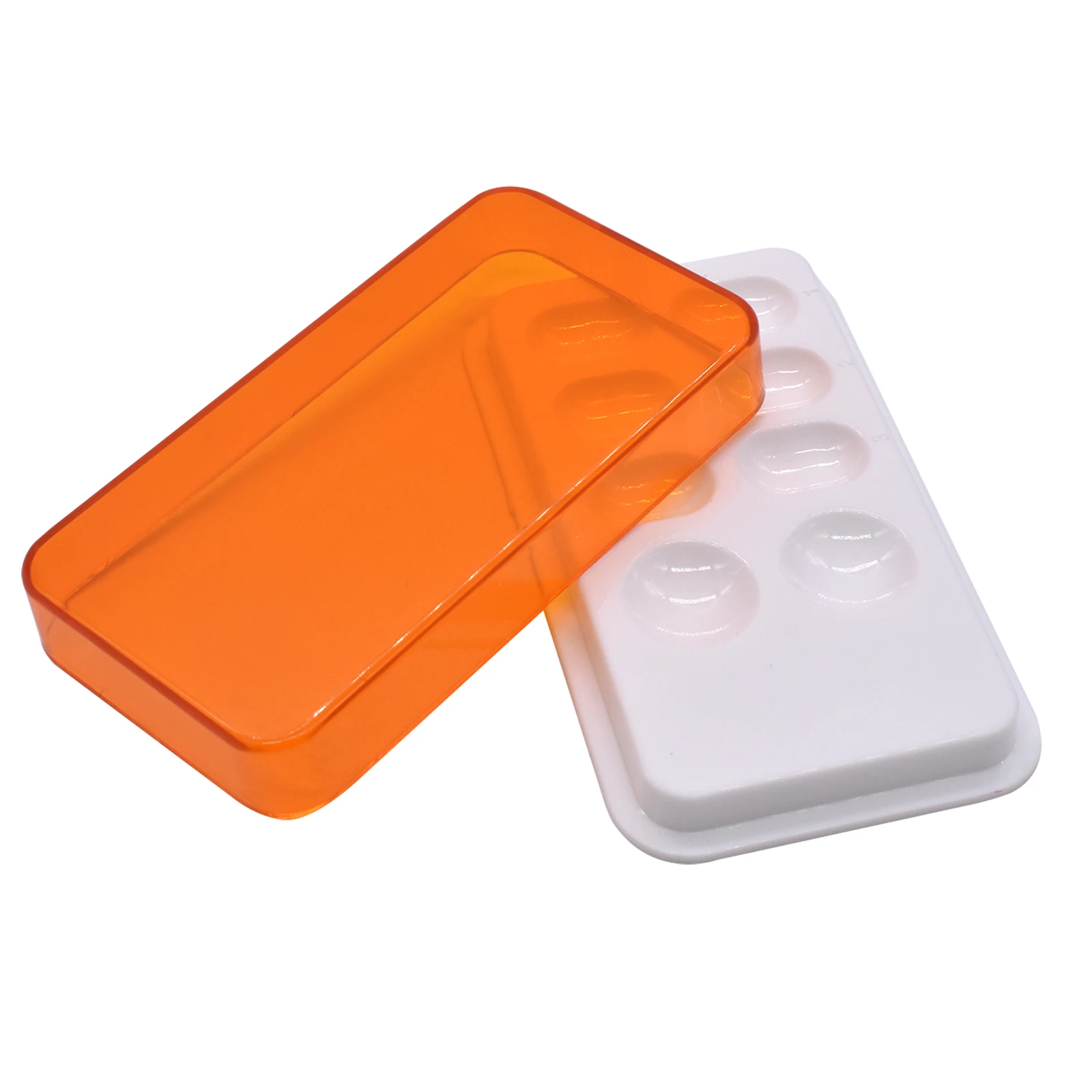 1pcs Mixing Watering Moisturizing Plate Dental Palette With Cover 8 Slot Palette Dental Lab Equipment Resin