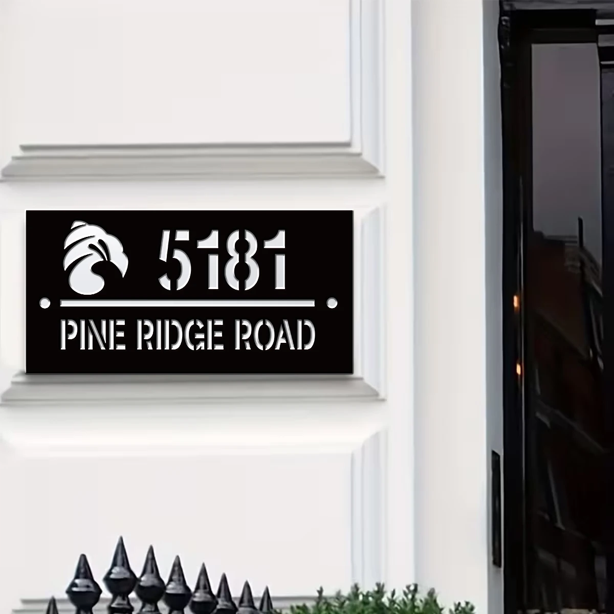1Pc Custom Cute Snail Number&Text Acrylic House Number Door Street Sign Plaque,Home Room Garden Decor,Birthday Wedding Gift